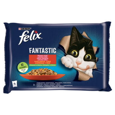 Felix®  Fantastic Karma dla kotów wiejskie smaki w galaretce 340 g (4 x 85 g)