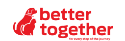 Better together logo z psem i kotem