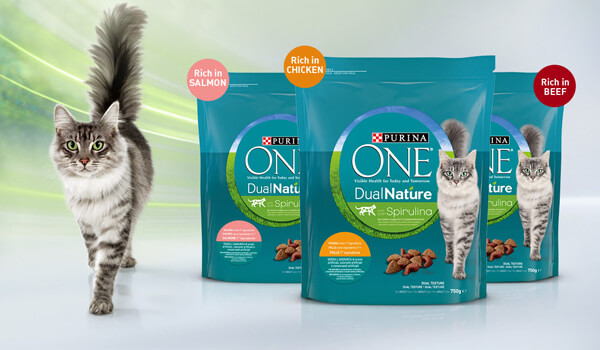 karma dla kotów Purina One DualNature ze spiruliną