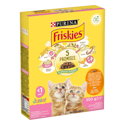 Friskies Junior Friskies Junior z kurczakiem, mlekiem i warzywami