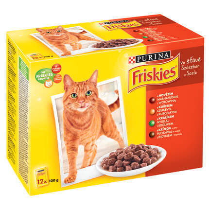 Friskies Adult Multipack Friskies z mięsem w sosie (12x100g)