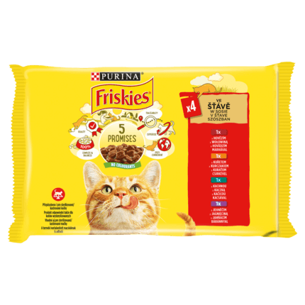 Friskies Karma dla kotów w sosie 340 g (4 x 85 g)