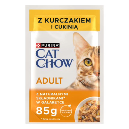 PURINA® CAT CHOW® Adult z Kurczakiem i cukinią w galaretce dla dorosłych kotów