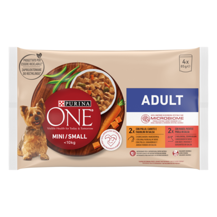 PURINA ONE Mini Adult z Kurczakiem oraz Wołowiną