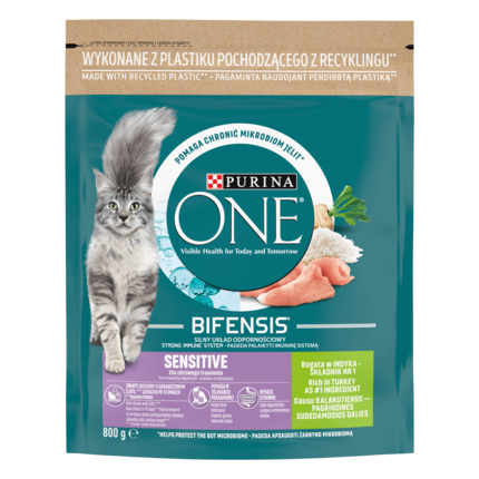 Purina ONE Sensitive, Bogata w Indyka