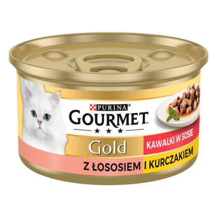 Gourmet® GOLD z Łososiem i Kurczakiem w sosie