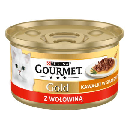 Gourmet® GOLD kawałki w smakowitym sosie z wołowiną