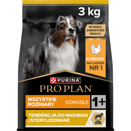 PRO PLAN All Size Light Sterilised z kurczakiem – sucha karma dla psów