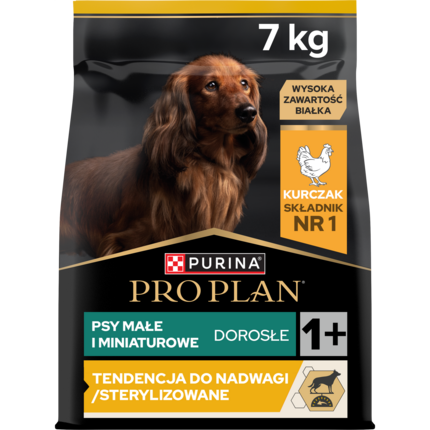 PRO PLAN® LIGH/STERILISED, Karma sucha dla dorosłych psów ras małych i miniaturowych z tendencją do nadwagi lub po zabiegu st