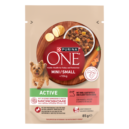 Purina ONE® Mini <10 kg Active z Wołowiną