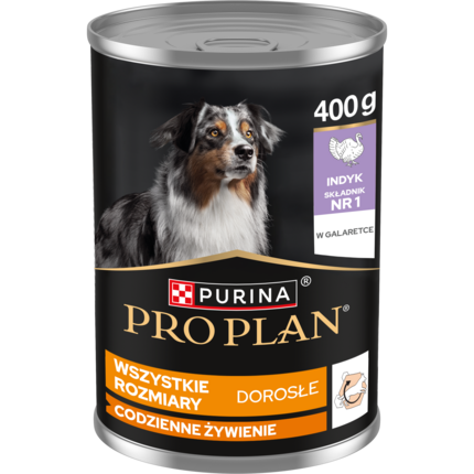 PRO PLAN Wet Adult – karma z indykiem dla psów wszystkich ras