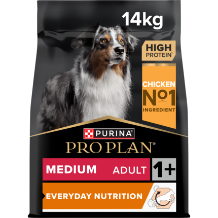 PRO PLAN® EVERYDAY NUTRITION, Karma sucha dla dorosłych psów rasy średniej, Bogata w Kurczaka