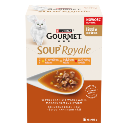 GOURMET™ SOUP ROYALE z Kurczakiem, Indykiem i Wołowina