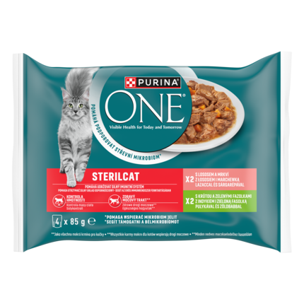 Purina® ONE® Sterilcat z Łososiem oraz Indykiem
