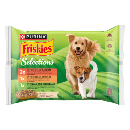 Friskies® Karma dla psów w galaretce (4 x 100 g)