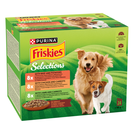 Friskies® Karma dla psów w sosie (12 x 100 g)