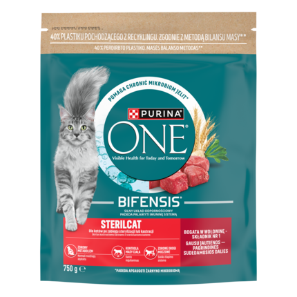 Purina® ONE® Sterilcat, Bogata w Wołowinę