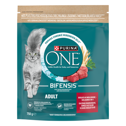 Purina® ONE® Adult, Bogata w Wołowinę