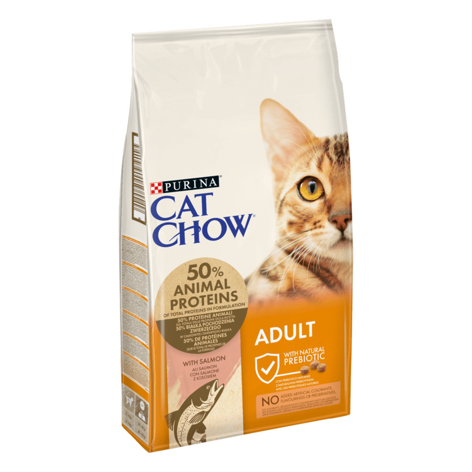 CAT CHOW - Karma dla dorosłych Kotów Bogata w  łososia