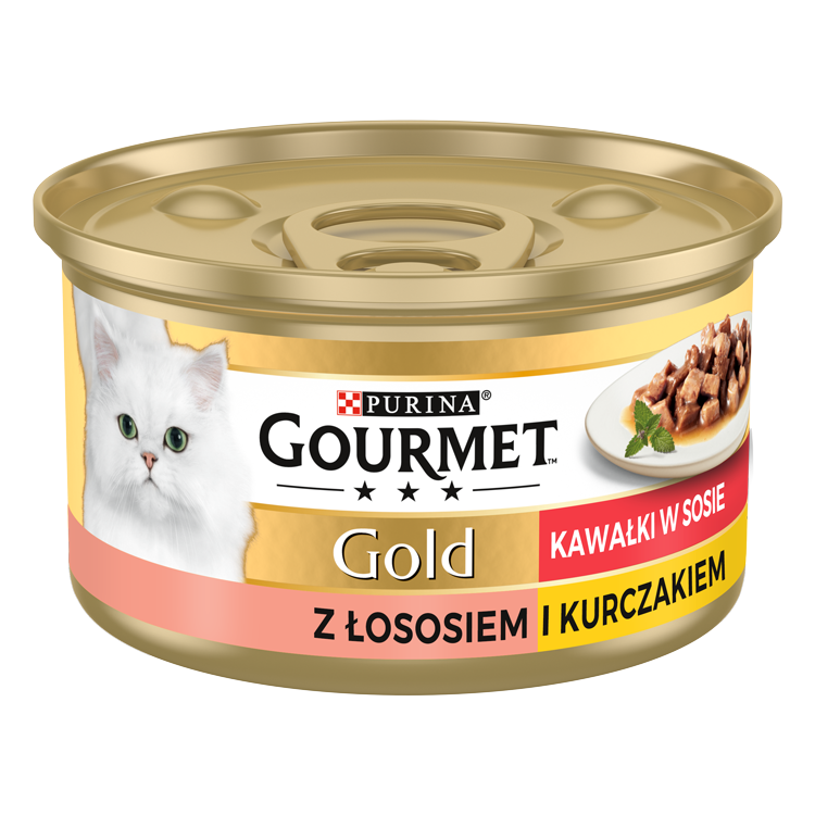Gourmet™ GOLD z Łososiem i Kurczakiem w sosie