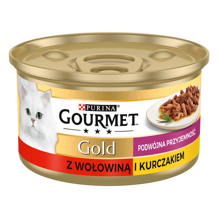 Gourmet™ GOLD Podwójna przyjemność z wołowiną i kurczakiem