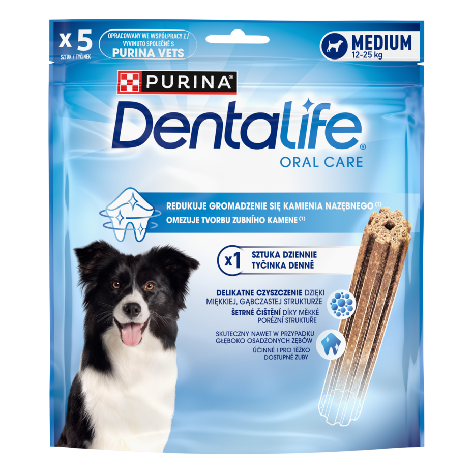 Purina® DentaLife® Przekąski Stomatologiczne dla średniej wielkości psów