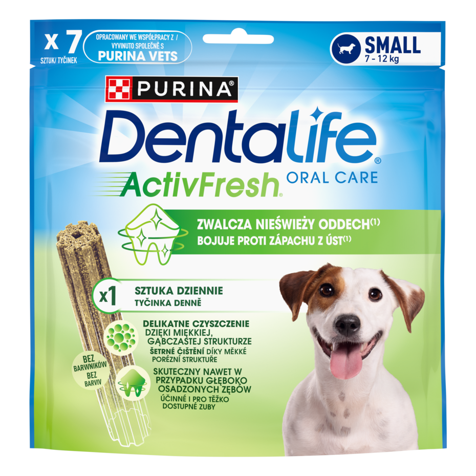 Purina® DentaLife® ActivFresh Uzupełniająca karma dla małych psów