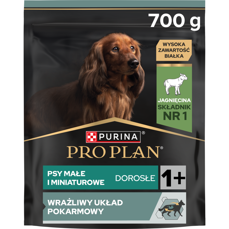 PRO PLAN® SENSITIVE DIGESTION, Karma sucha dla dorosłych psów ras małych i miniaturowych z wrażliwym układem pokarmowym, Boga