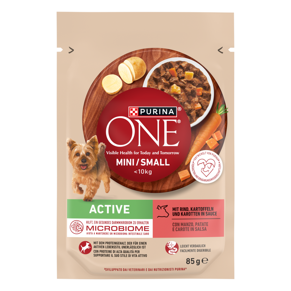 Purina ONE® Mini <10 kg Active z Wołowiną