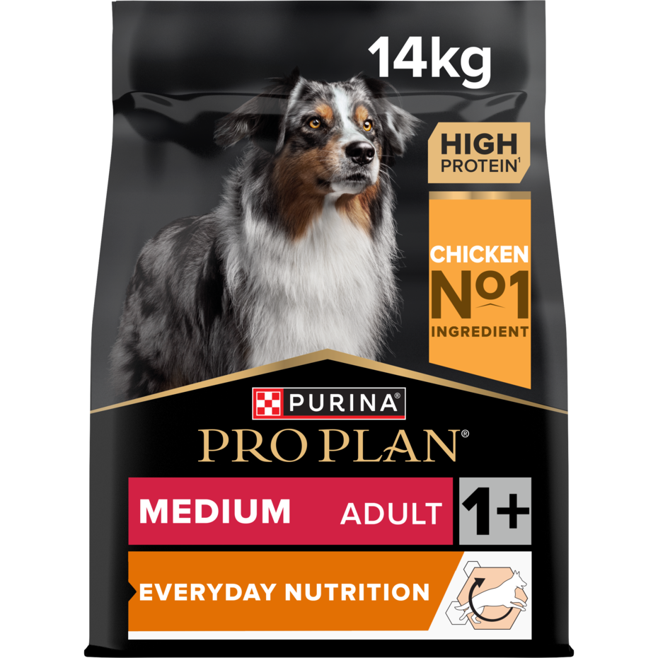 PRO PLAN® EVERYDAY NUTRITION, Karma sucha dla dorosłych psów rasy średniej, Bogata w Kurczaka