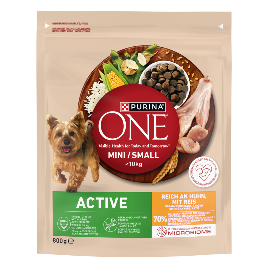 Purina ONE® Mini <10 kg Active, Bogata w Kurczaka