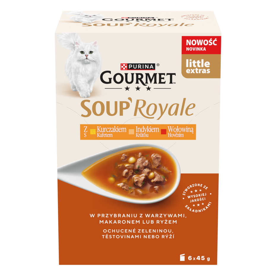 GOURMET™ SOUP ROYALE z Kurczakiem, Indykiem i Wołowina