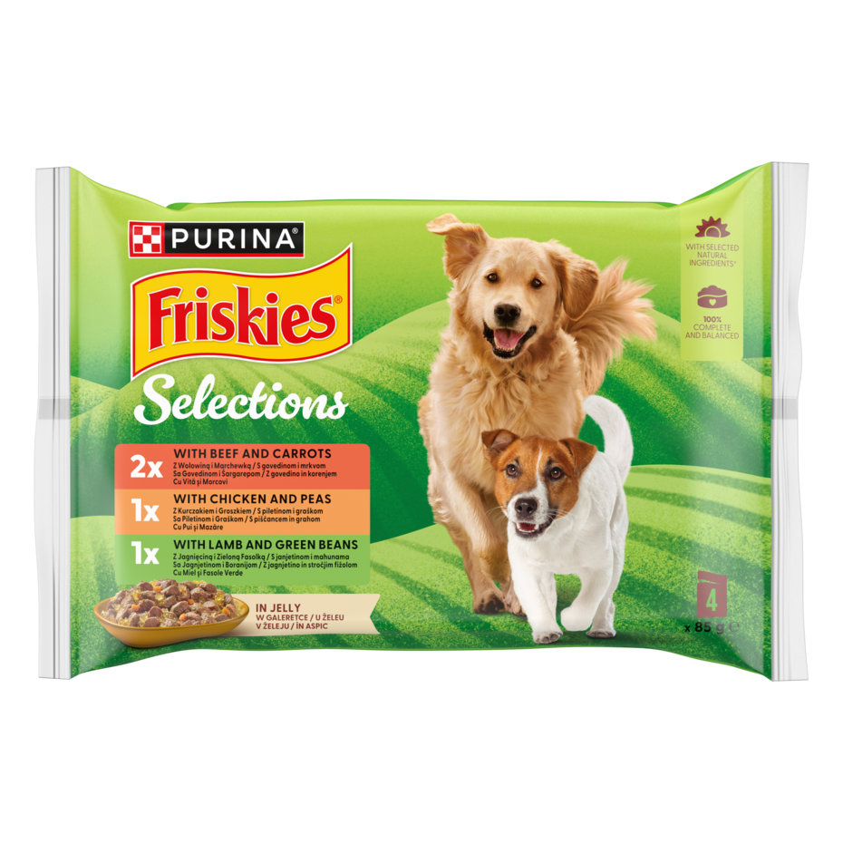 Friskies® Karma dla psów w galaretce (4 x 100 g)