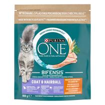 Purina ONE Coat & Hairball, Bogata w Kurczaka i Pełne Ziarna