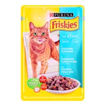 Friskies Adult Saszetka z łososiem, tuńczykiem i marchewką