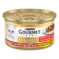 Gourmet® Gold - Łosoś i kurczak w sosie