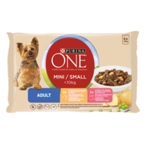 Purina ONE® Mini <10 kg Adult z kurczakiem oraz z wołowiną