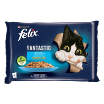Felix® Fantastic® - 4 saszetki z łososiem i gładzicą