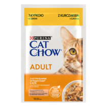 PURINA® CAT CHOW® Adult z kurczakiem i cukinią w galaretce