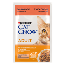 PURINA® CAT CHOW® Adult z łososiem i zieloną fasolką w galaretce