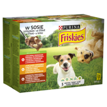 Friskies Karma dla psów w sosie 1200 g (12 x 100 g)