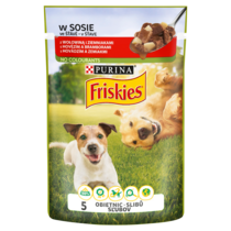 Friskies Karma dla psów w sosie z wołowiną i ziemniakami 100 g