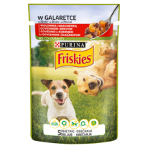 Friskies Karma dla psów w galaretce z wołowiną i marchewką 100 g