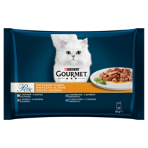 Gourmet Perle Karma dla kotów mini fileciki w sosie 340 g (4 x 85 g)