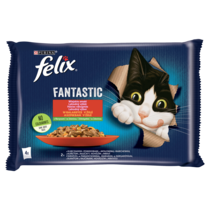 Felix Fantastic Karma dla kotów wiejskie smaki w galaretce 340 g (4 x 85 g)