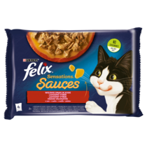 Felix Sensations Sauce Karma dla kotów wiejskie smaki w sosie 340 g (4 x 85 g)