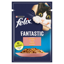 Felix Fantastic Karma dla kotów z łososiem w galaretce 85 g