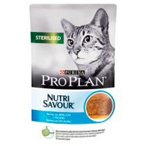 PRO PLAN Sterilised Nutrisavour Karma dla dorosłych kotów pasztet z dorszem 85 g