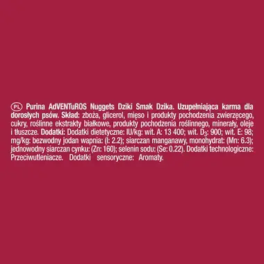 AdVENTuROS™ Nuggets Dziki smak dzika