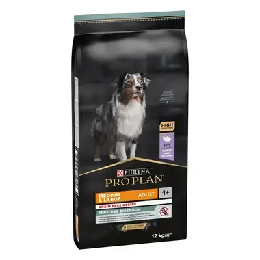 PURINA® PRO PLAN® GRAIN FREE Medium&Large Adult bogata w Indyka